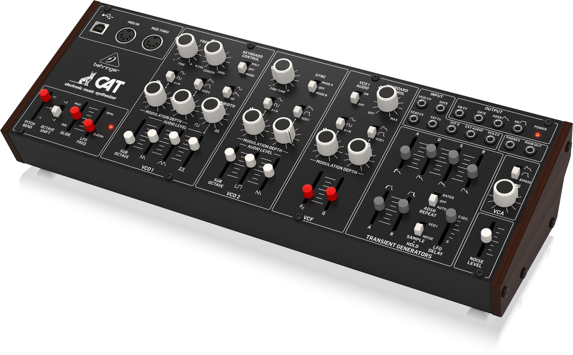 Behringer CAT Legendary Paraphonic Analog Synthesizer with Dual VCOs, 4 Mixable Waveforms