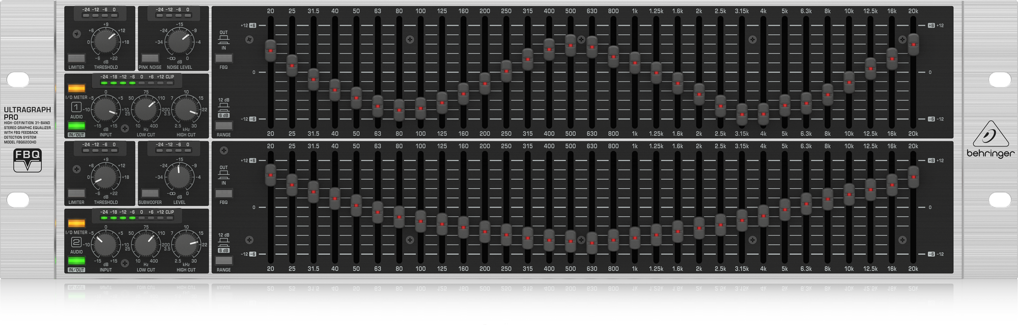 Behringer FBQ6200HD High-Definition 31-Band Stereo Graphic Equalizer with FBQ