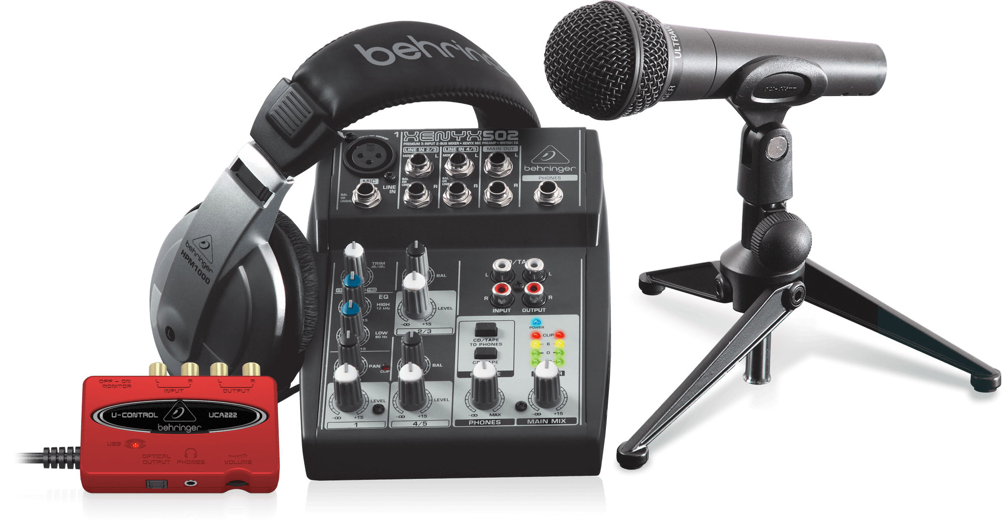 Behringer PODCASTUDIO USB Complete PODCASTUDIO Bundle with USB/Audio Interface