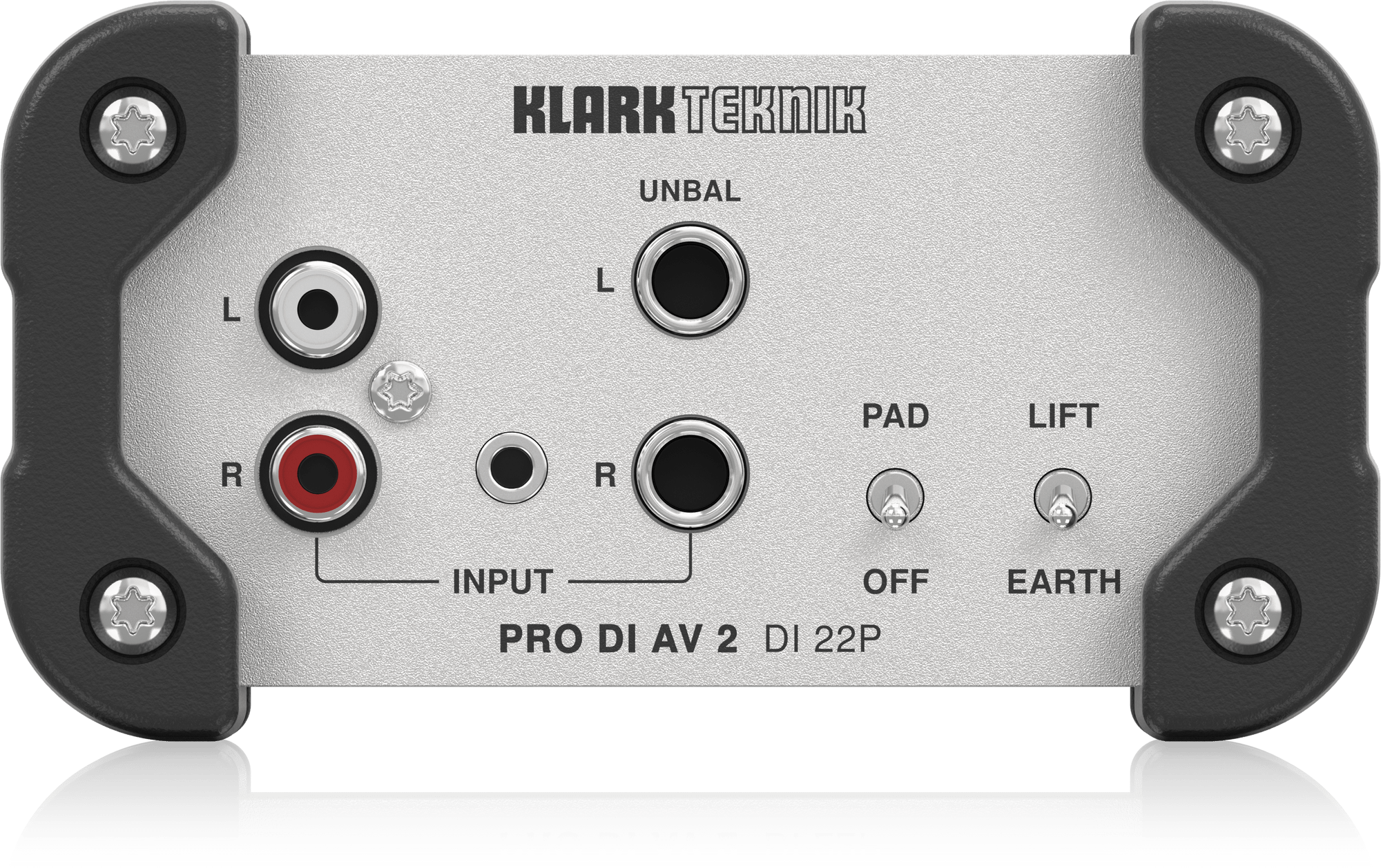 Klark Teknik DI 22P Passive Stereo DI Box with Midas Transformers and Extended Dynamic Range