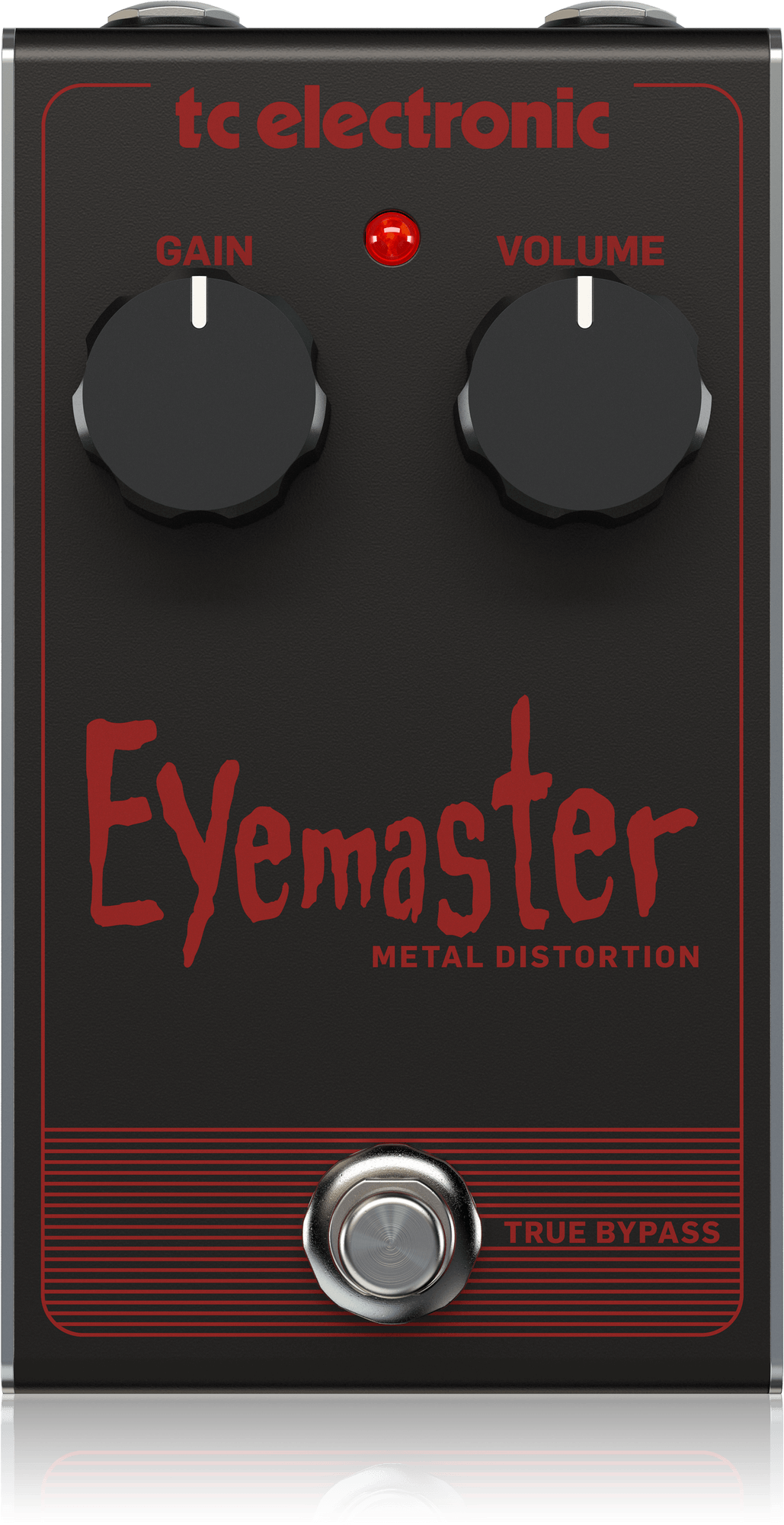 TC Electronic EYEMASTER METAL DISTORTION Skull-Pounding Metal Distortion Pedal with 2-Knob Interface for Insane Gain