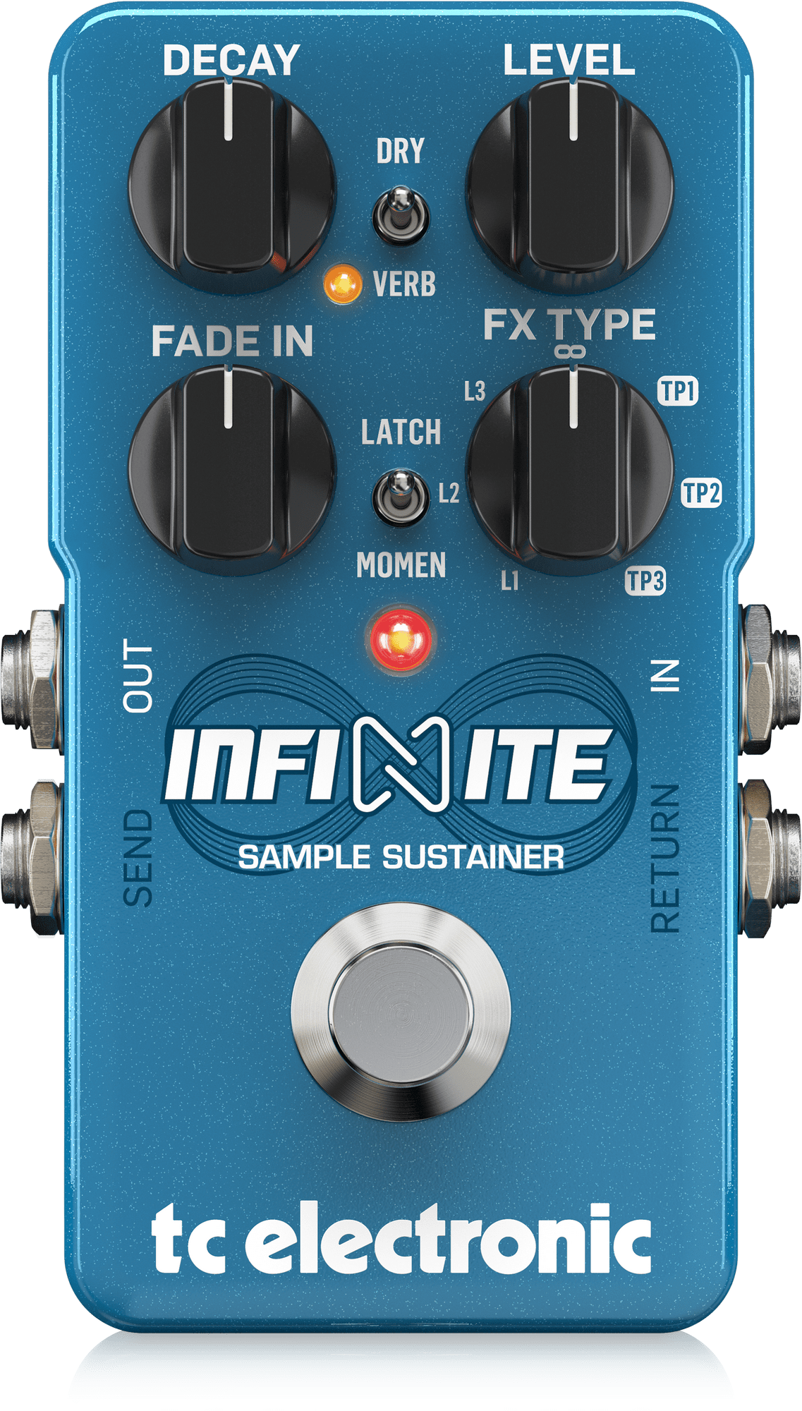 TC Electronic INFINITE SAMPLE SUSTAINER Sample and Sustain TonePrint Pedal with Optional Layering, Reverb and Modulation