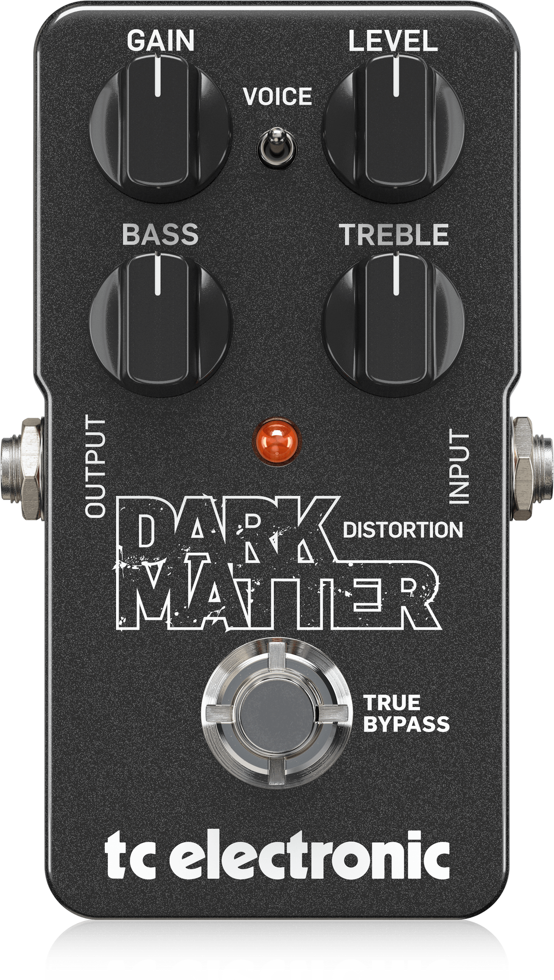 TC Electronic DARK MATTER DISTORTION Phenomenal Distortion Pedal with Extreme Dynamic Range, Two-Band EQ and Voicing Switch