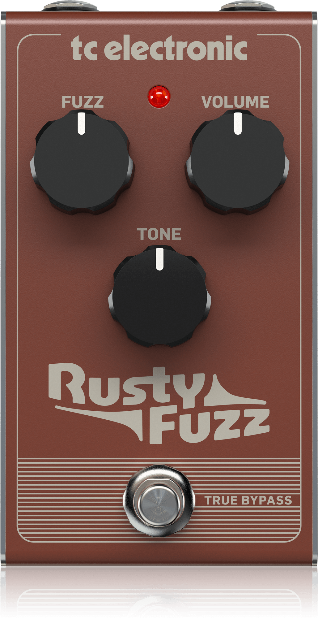 Tc Electronic RUSTY FUZZ Silicon-Based Transistor Fuzz with Vintage Gated and Velcro-Like Fuzz Tones