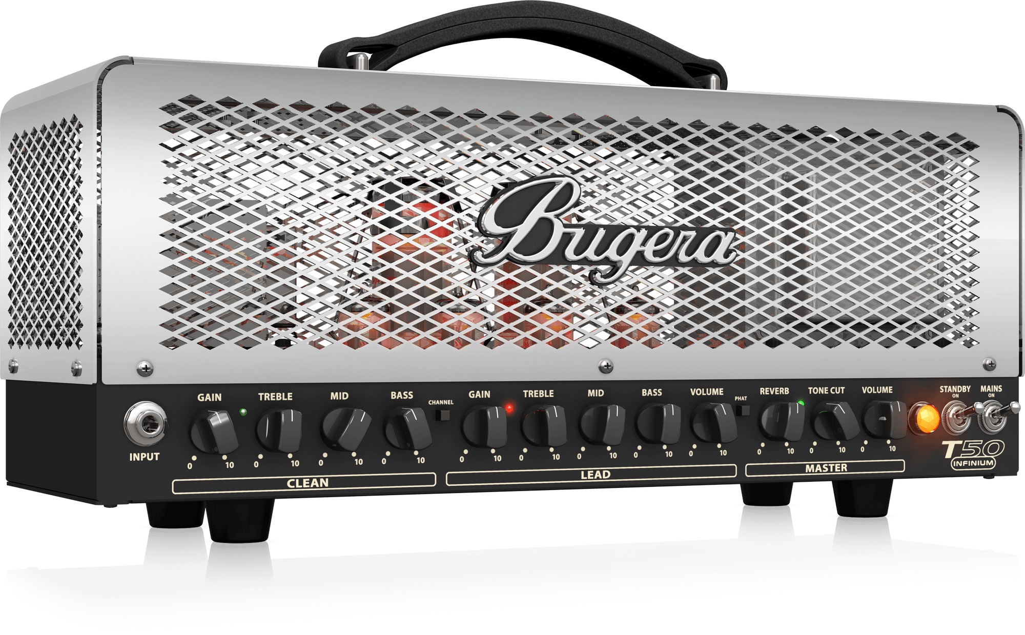 Bugera T50 INFINIUM 50W CageStyle 2Channel Tube Amplifier Head with