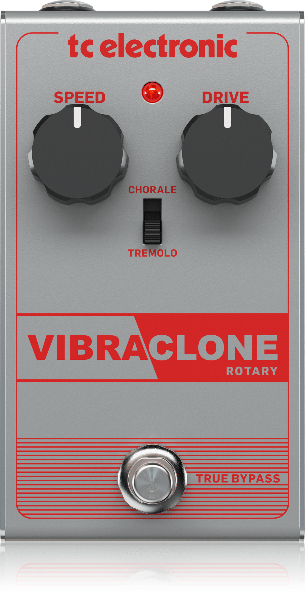 TC Electronic VIBRACLONE ROTARY Rotating Speaker Emulator with Simple 2-Knob Interface and Toggle Switch for Classic Rock Tones