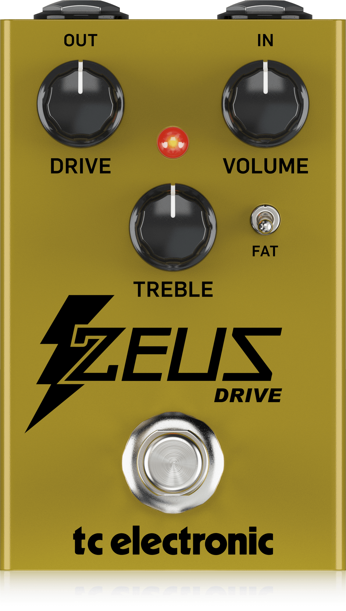 TC Electronic ZEUS DRIVE OVERDRIVE Legendary Dynamic Overdrive Boost Pedal with 2 Clipping Modes and Optional Buffered Bypass