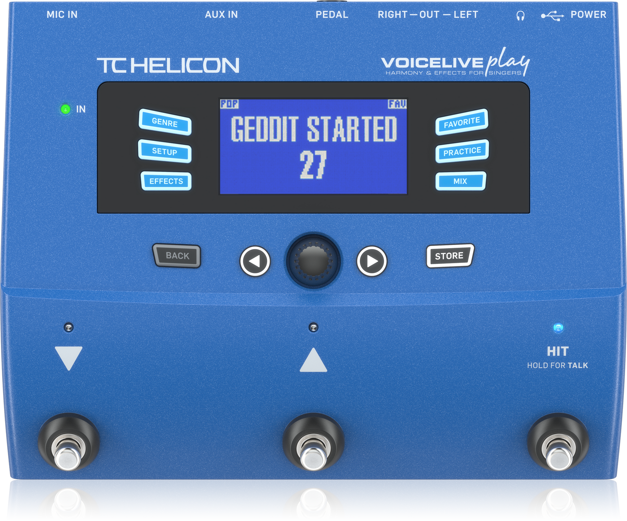 TC Helicon VOICELIVE PLAY 3-Button Vocal Effects Stompbox with Looping